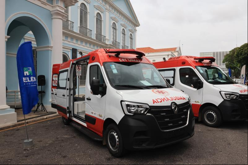 Prefeitura de Belém reforça a saúde com novas ambulâncias