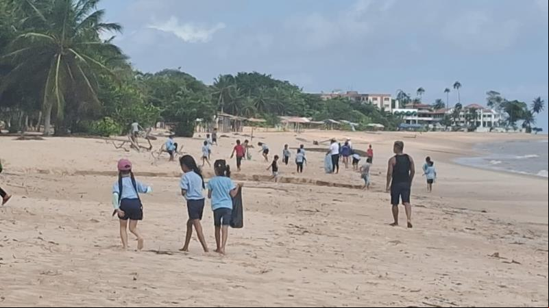 Alunos da rede municipal realizam atividade ambiental em Mosqueiro